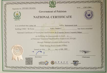 carpenter certificate I m jobs