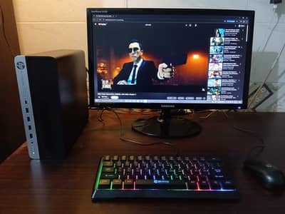 computer setup for sale ryzen 5 2400G vega 11 graphics samsung 24 led