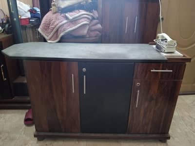 Ironing Table + Storage Cabinet (2-in-1)