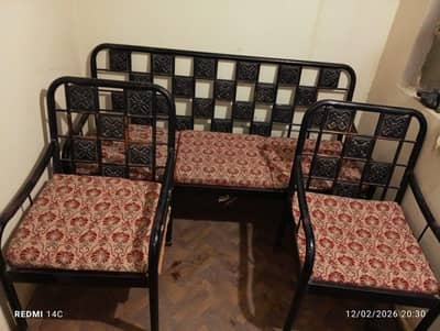 5 Seater Iron Rod Sofa Set.