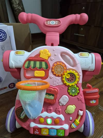 4-in-1 Multifunction Baby Walker – Like New / Early Education Toy