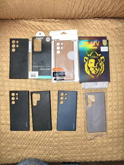 S22 ultra like brand new covers with Uv protector
