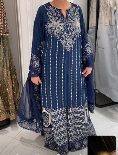 beautiful formal sharara almost new size medium to large