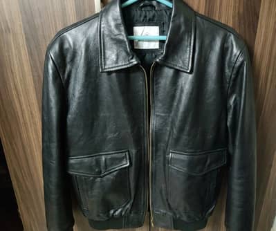 Premium Black Faux Leather Bomber Jacket- the icon by gilanis