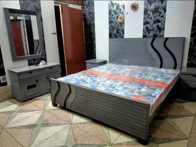 Double Bed Set/Bed Side tables/Double Bed Wooden