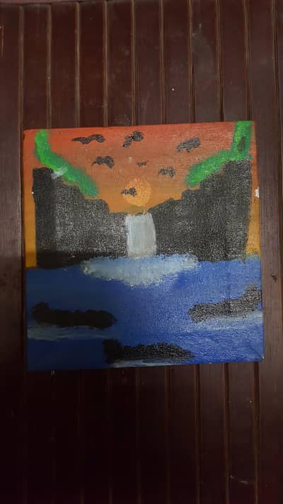 “Peaceful Waterfall”