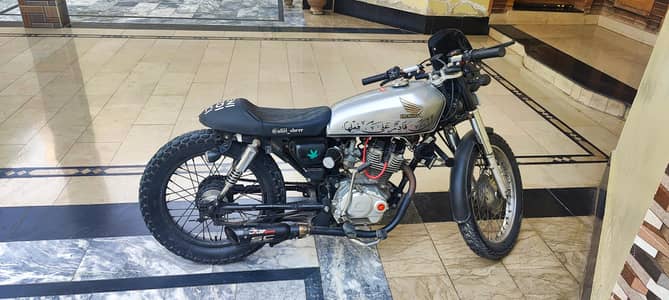 honda cg 125 stage 2 tuned converted into cafe racer