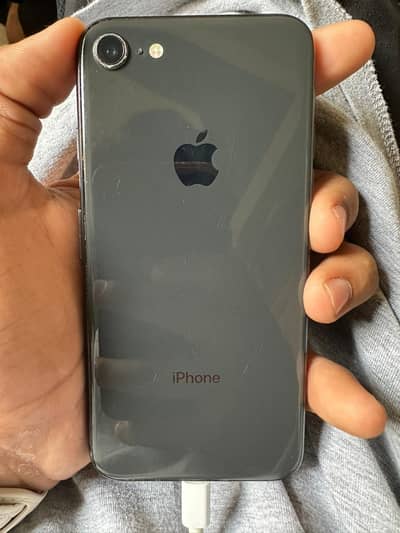 I phone 8 black color saf condition