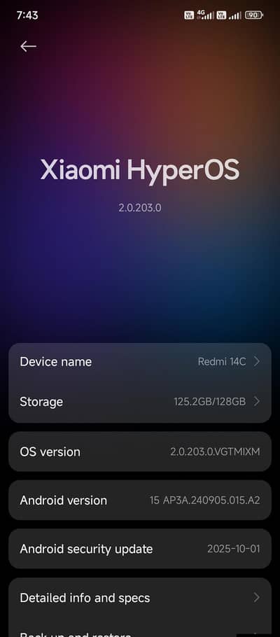 REDMI 14C 6/128 (URGENT SELL) (ORIGINAL PIECE)