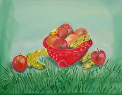 Handmade Still Life Fruit Painting – Beautiful Wall Art