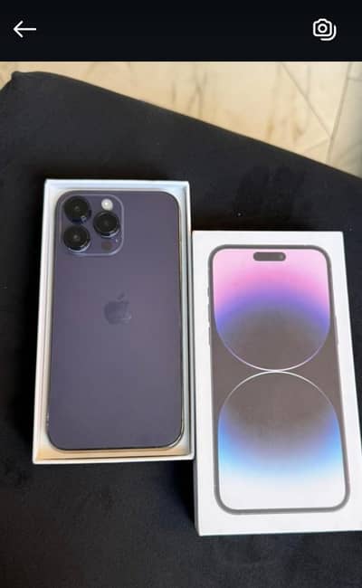 Apple iPhone 14 Pro Max Complete Box Urgent Sale Connect Wtp No