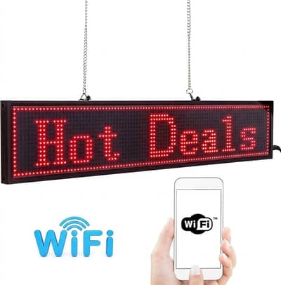 3ft Indoor LED Digital Display Signage – Mobile App Controlled