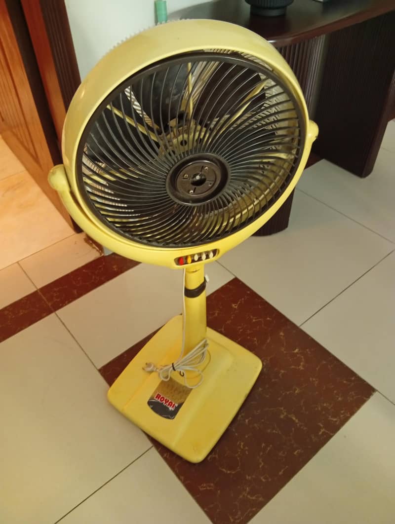(رائل پیڈسٹل پنکھا - بہترین ہوا اور ورکنگ کنڈیشن) 4