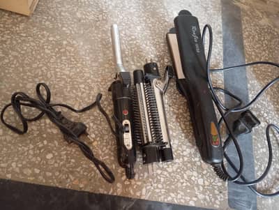 strantner and hair roller