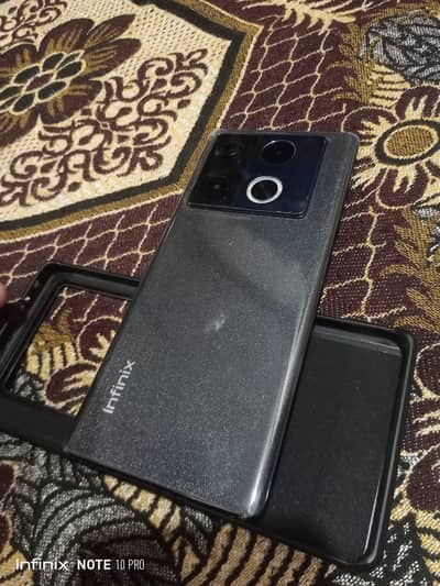 infinix note pro 12 256 fresh new set  with box and chargee