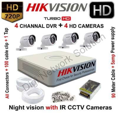 HIKVISION 4analoge cameras system