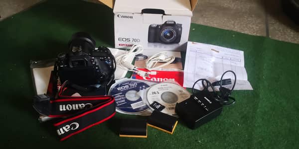 Canon 70D Camera original full  Box like new all accessories