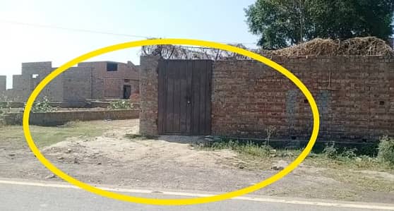 5 Marla corner Sami commercial house on 50ft carpeted road near New defence road and 200ft road kahna nau Lahore