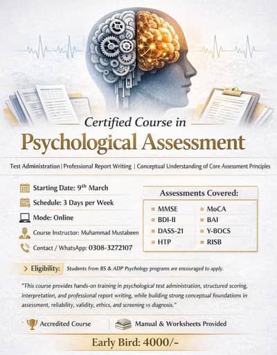 Certified Course in Psychological Assessment