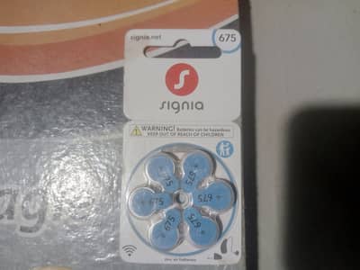 Original Signia 675 Germany Hearing Aid Batteries - Pack of 6 - Sirf