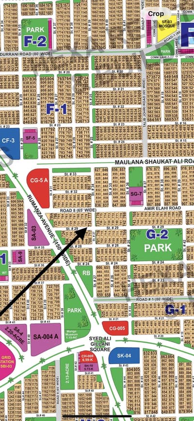 SECTOR G CORNER PLOT NEAR RUMANZA ROAD