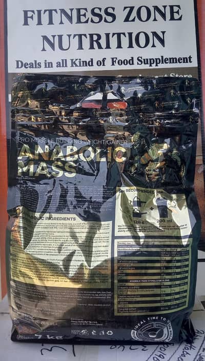 anbolic mass gainer 7 and 3 kg available