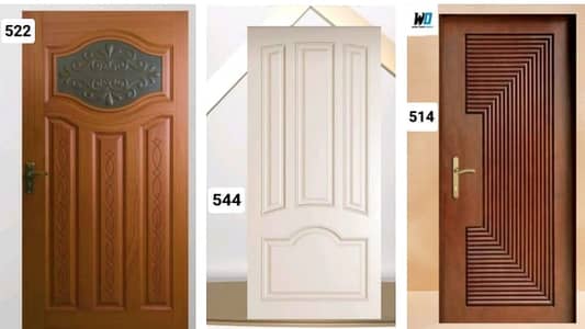 Modern Wooden Door – Strong & Stylish Design   Premium Quality Solid