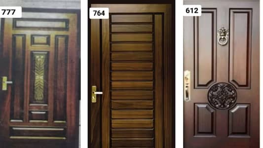 Modern Wooden Door – Strong & Stylish Design   Premium Quality Solid