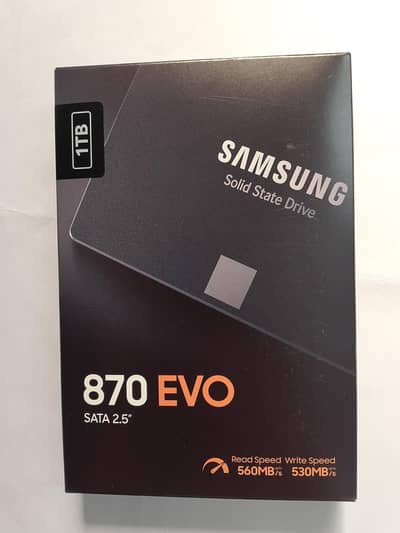 Samsung brand new SSD 870 EVO SATA 2.5 imported 5 years warranty