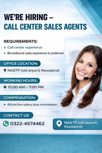 Call Center Sales Agents Required
