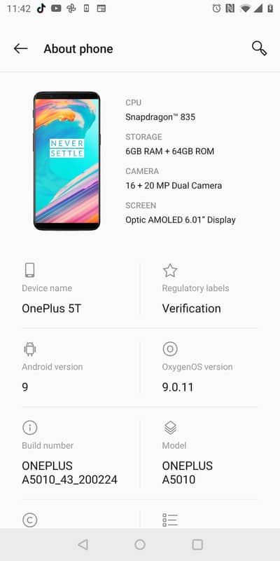 One Plus 5T
