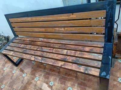 Cast Iron Wooden Bench | Park / Garden Bench |
