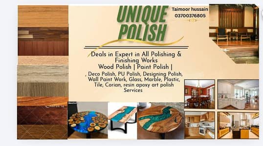 WOOD  POLISH, RASIN WORKING &  FINISHING  SERVICES