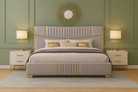 bed set and 2 side table