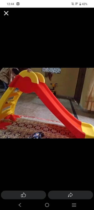 slide 3 seater box ke Sath hai