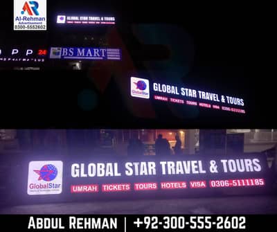 Penaflex Sign Board 3D SignBoard LED Sign Board Neon Light Sign Board