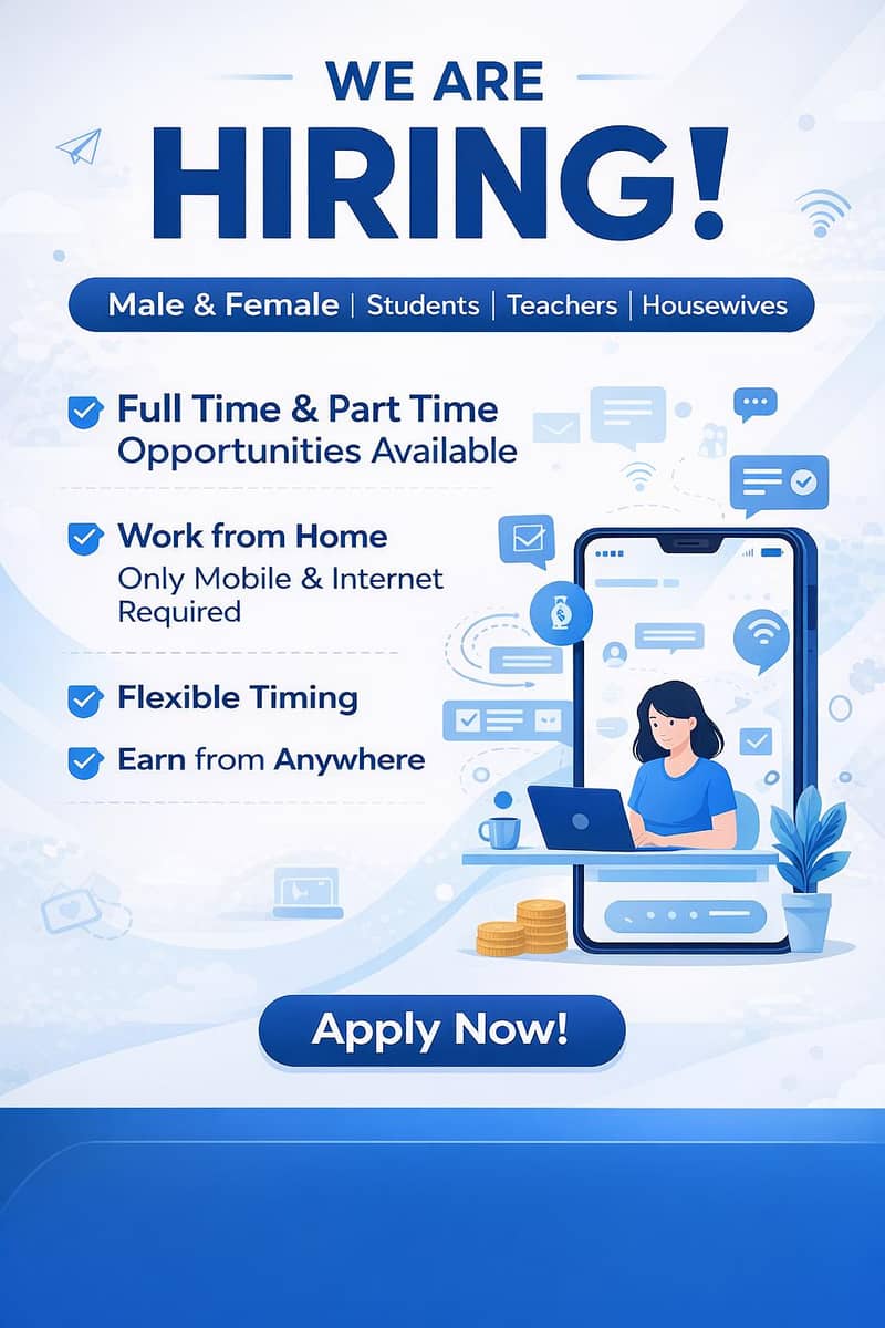 part time & full time staff required for office & online work ...
