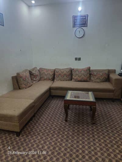 Sofa L shape seven seater