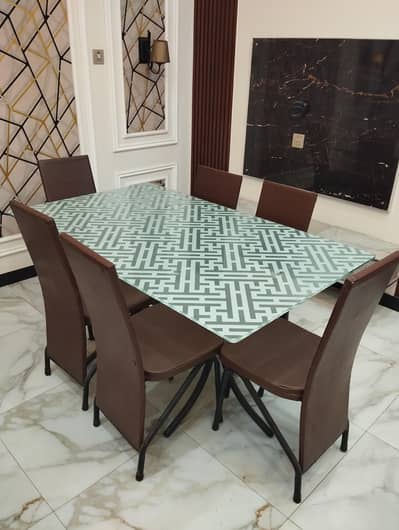 Dining Table with 6 Chairs for sale | Rare used | Urgent Sale