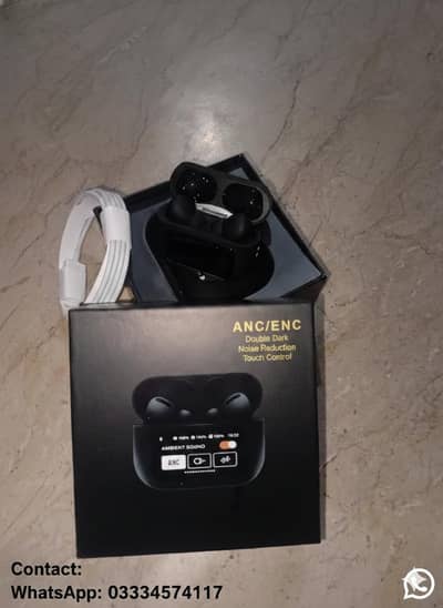 LCD Touch Screen Earbuds – ANC & ENC – Premium Sound