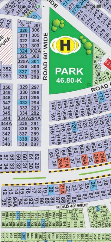1 KANAL PLOT AVAILABLE FOR SALE IN LDA AVENUEE 1 H BLOCK.