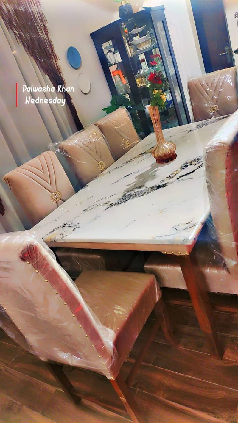 8 chairs Dining table 2