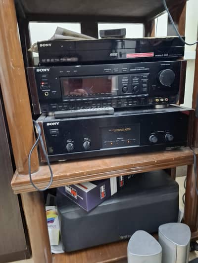 sony amplifier power pre and CD