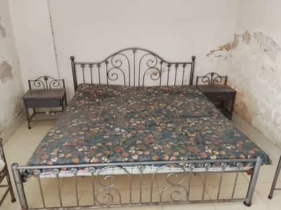 Iron Bed set for sell with Matress