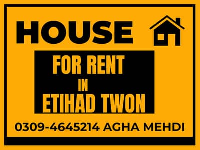 Houses, Portions & Apartments for Rent in Etihad Town Phase 1