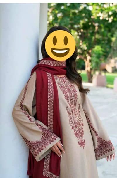 3 PCs Unstitched Suit For Women Urban Style