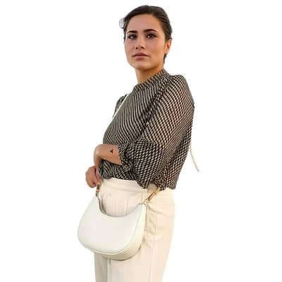 White Luxury Fashion Hand Bag for Girls & Ladies