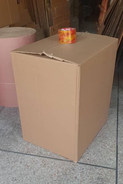 Carton Box with Bubble Wrap Tape & Shrinking Roll