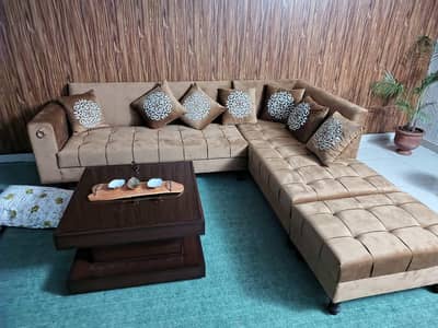 L-shaped 7 seater sofa