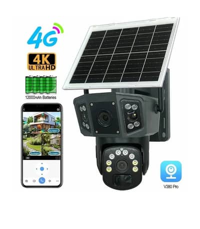 Speed-X CA-WC013 2MP 4G Solar PTZ Outdoor Smart Camera with Motion